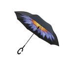إطار قوي مزدوج الطبقة مقلوب مظلة تصميم شعار مخصص 23 بوصة المزود