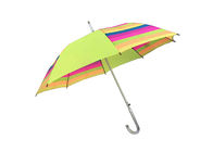 مظلة ملونة مرنة J مقبض ، مظلة مقبض مستقيم ضد الأشعة فوق البنفسجية المزود