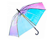 مظلات معدنية مطرقة بلاستيكية شفافة ، مظلة بلاستيكية شفافة مظلة المطر المزود