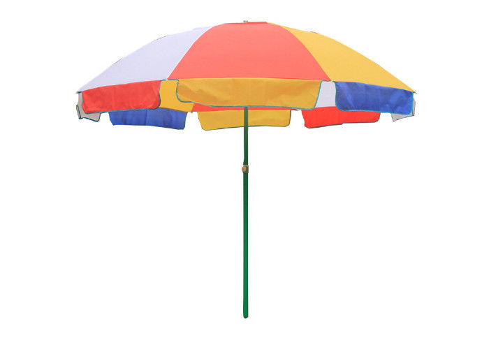 مظلة الشاطئ المحمولة القوية ضد الرياح ، تعمل مظلة الشاطئ فوق البنفسجية بسهولة المزود
