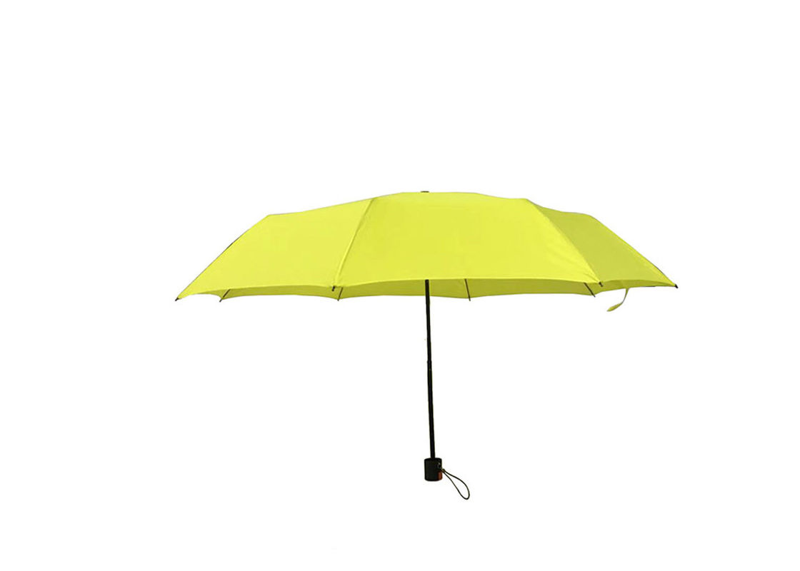 الأصفر أضعاف مظلة ، خفيفة الوزن قابلة للطي مظلة قوية الإطار المزود