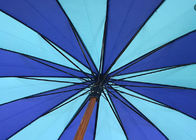 J شكل مظلة خشبية عصا ، مظلة المطر مقبض خشبي رمح أسود المزود
